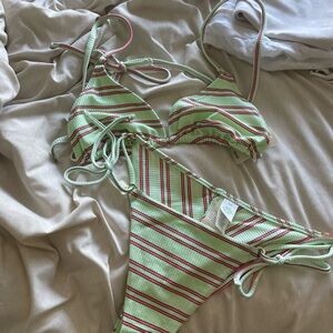 Aerie striped bikini